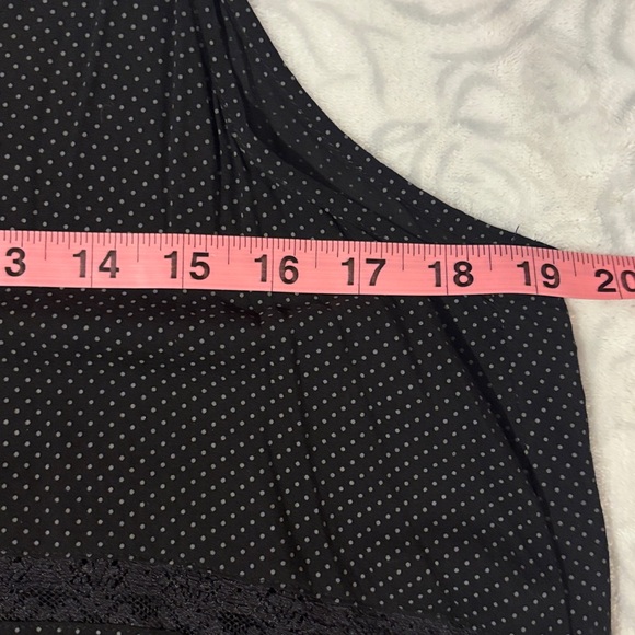 Intimately by Free People boho Polka Dot slip dress with lace inserts sz large - Picture 9 of 15